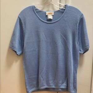 Talbots Light Blue Knit Top